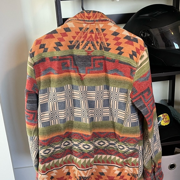 Multicolor Patterned Men's Jacket - Picture 2 of 3